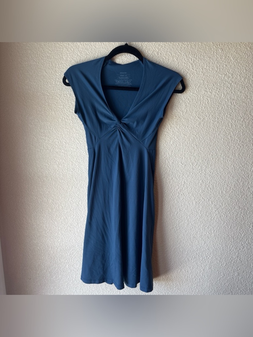 Patagonia Blue Knot-Front Seabrook Bandha Dress Size XS